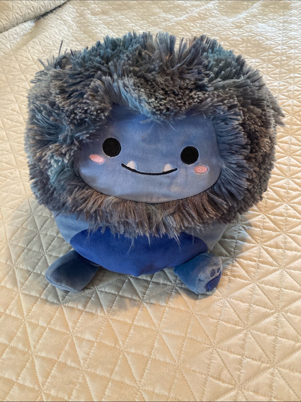 Plush Squishmallows Blue Dani Fluffy Gray Mane